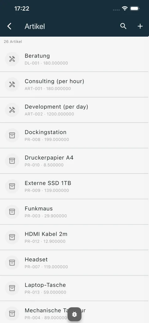 Articoli List