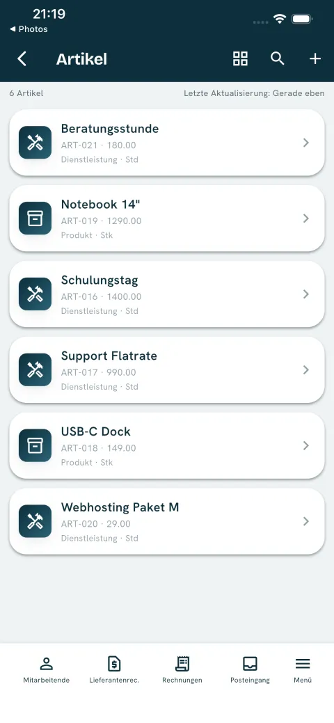 Articles List