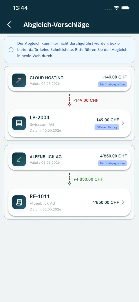 Banking Matching