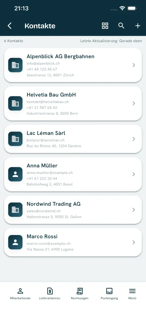 Contacts List