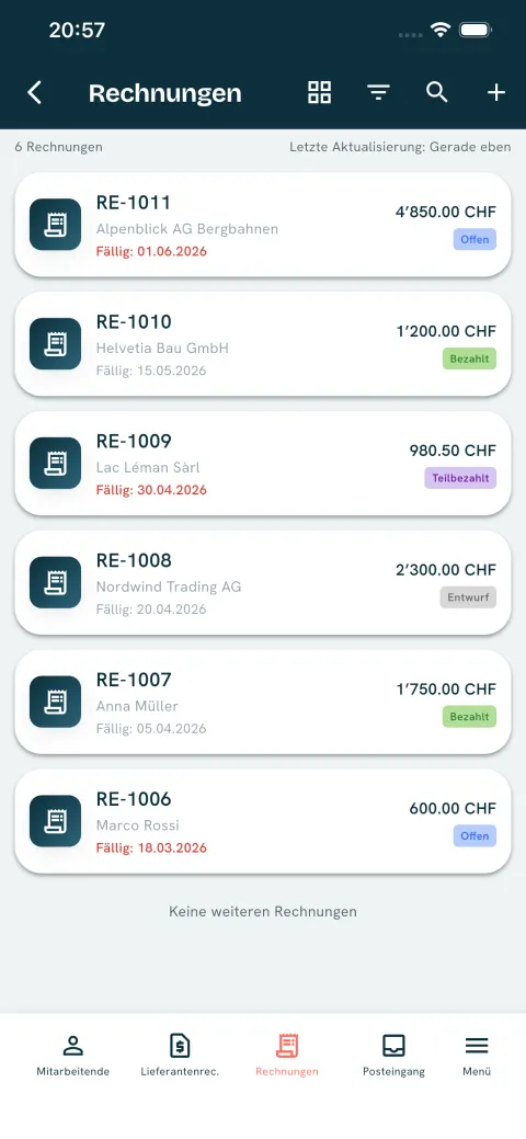 Invoices List