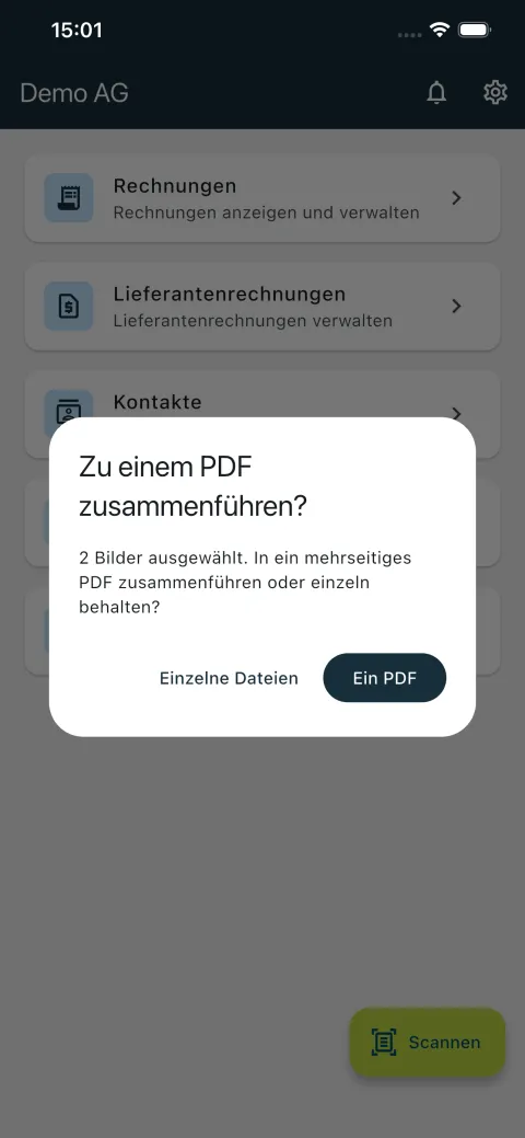 Scannen Merge